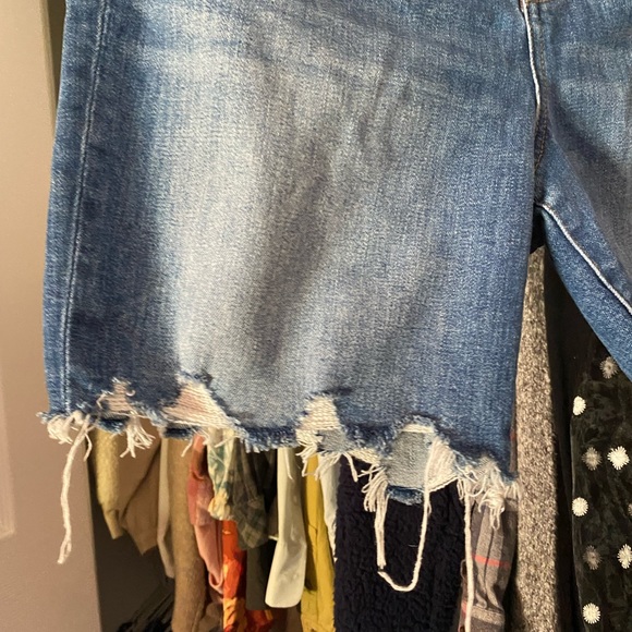 [Madewell] High Waist Mid Length Denim Shorts - Picture 3 of 12
